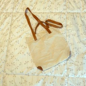 🏖OFF WHITE COTTON TOTE🏝